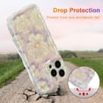 thumbnail image 3 of SHIQI-Case for iPhone 12 Pro Max, Colorful Retro Oil Painting Flower Laser Glossy Pattern Cute Curly Wave Border Exquisite Phone Cover Stylish Durable TPU Protective Case for Girl Women-Light Purple, 3 of 4