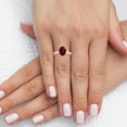 thumbnail image 2 of GemsNY July Birthstone - Traditional Oval Untreated Ruby Solitaire Ring (Grade - AAAAA | 1.00cts.), 2 of 4