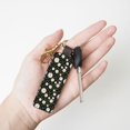 thumbnail image 4 of Wukai Daisy Print Leather Car Keychain, Universal Key Fob Keychain, Leather Key Chain Holder for Men and Women,360 Degree Rotatable, 4 of 5