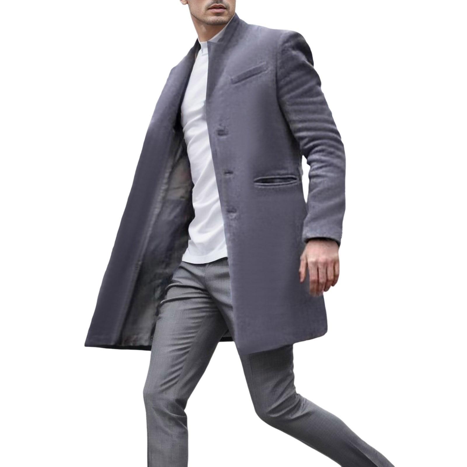 Wyzesi Long Winter Coats for Men with Hood Mens Autumn and Winter