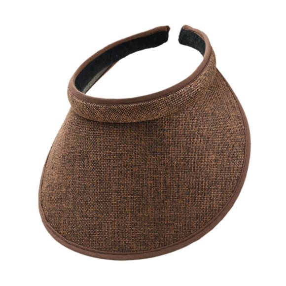 Sombrero con visera para el sol, versátil y ajustable para correr, pescar, tenis, ciclismo y voleibol. Marrón
