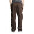 thumbnail image 3 of Victorious Men's Heavyweight Fleece Relaxed Lounge Cargo Sweatpants - Brown - Small, 3 of 5
