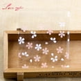 thumbnail image 5 of 100 bolsas de plástico autoadhesivas con forma de flor de cerezo para galletas y dulces, para hacer tú mismo galletas, bocadillos, repostería, decoración, regalos para niños, 5 of 5