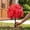 Hot Pink, variant on Artificial Flower Topiary for Outdoor Decor - Perfect for Gardens, Porches, and Fall Celebrations - Includes Ground Stakes for Easy Installation - Ideal for Halloween and Thanksgiving Decorations