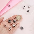 thumbnail image 3 of 10Pcs 5 Styles Silver European Large Hole Beads 304 Stainless Steel Spacer Loose Beads Slide Charms for DIY Bracelet Crafts Jewelry Making Supplies Hole: 5-6mm diy, 3 of 5