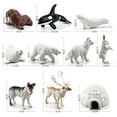 thumbnail image 4 of 20 piezas modelo de Animal ártico Mini modelos decoración de escritorio para surtido de adornos para tartas en miniatura de, 4 of 9