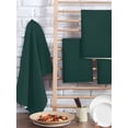 thumbnail image 2 of Pure Dark Green Kitchen Dish Towels for Drying Dishes Set of 2, Simple Solid Color Waffle Weave Microfiber Hand Tea Bathroom Towels Quick Dry & Absorbent Towel 15.7x23.6, 2 of 7