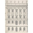 thumbnail image 2 of Carl Hårleman 14x18 Black Ornate Wood Framed Double Matted Museum Art Print Titled - Design for a Palace Facade (Early 18th-Mid 18th Century), 2 of 5