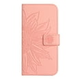 thumbnail image 4 of Feishell Slim Wallet Case for Samsung Galaxy S23 Plus,for Men Women,Sunflower Embossed Pattern PU Leather Flip Cover Magnetic Closure Folio Card Slots Kickstand Phone Case with Hand Strap,Pink, 4 of 11