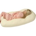 leachco maternalign contoured maternity body pillow vintage natural
