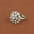 thumbnail image 3 of 1.50 CTW Natural Slice Polki Diamond Promise Women's Valentines Day Gifts Ring 925 Sterling Silver, 3 of 5