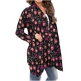 thumbnail image 6 of Womens Halloween Cardigan Casual Lightweight Long Sleeve Open Front Cardigans with Funny Print Fall Winter Holiday Party Outerwear, 6 of 7