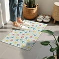 thumbnail image 4 of LightColorful BirdsFootprints Pattern Door Rugs,Washable Non Slip Door Mats Indoor,Decorative Door Mats,Entry Mat Indoor for Entrance,Bedroom,Kitchen,Bathroom,16"x24", 4 of 6