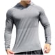 thumbnail image 2 of pstuiky camisas de manga larga para hombre, Sudadera con capucha fina de manga larga para hombre, para fitness, exteriores, correr, otoño, transpirable y de secado rápido l, 2 of 5