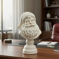 thumbnail image 4 of Tupukom Bust Sculptures Santa Bust Christmas Tabletop Decoration, White Santa Claus Head Statue Resin Figurine Christmas Home Decor Ornament for Tabletop Bookshelf Bedroom Office Gifts, 4 of 8