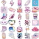 thumbnail image 4 of Laser Pink Stickers Aesthetic 60 Pcs Waterproof Laptop Stickers Decals for Water Bottle Vintage Scrapbook Stickers(Laser Powder), 4 of 4