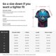 thumbnail image 5 of Balery Neon Cyberpunk Blue Bear Camisa Casual de Manga Corta con Botones para Hombre, Texturizada, Estilo Cubano, para Playa, Verano-Large, 5 of 5