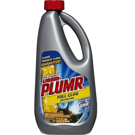 Liquid Plumr Pro-Strength Full Clog Destroyer 32 oz (Pack of 6)