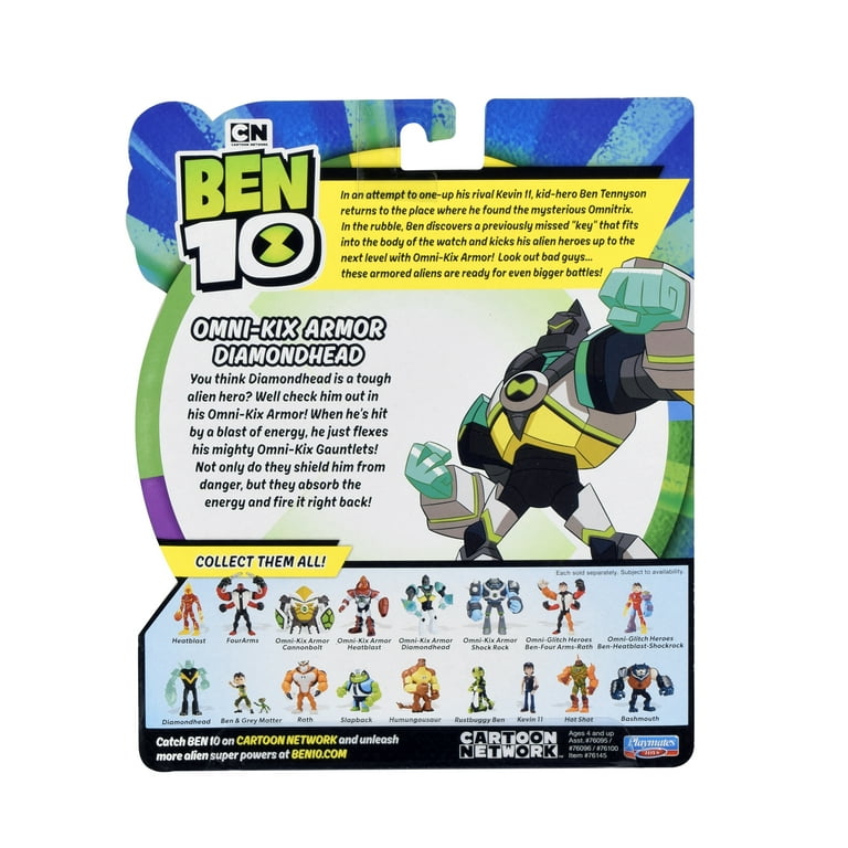 Ben 10 Omni-Kix Diamondhead Action Figure - Alien Hero with