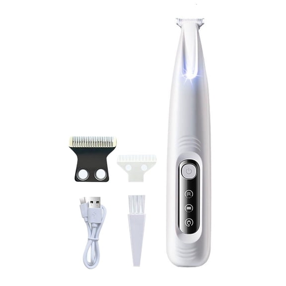 Multibreeds Pet Paws Hair Trimmer With LED Light Ergonomic Low Noise Electric Hair Shaver Device for Pet Grooming Supply