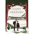 thumbnail image 2 of Escalante, Omar 23x32 White Modern Wood Framed Museum Art Print Titled - Happy Holidays Red, 2 of 4
