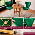 thumbnail image 4 of Juego Set 4 Sillas Terciopelo Comedor Tapizada Minimalista, 4 of 6