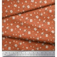 thumbnail image 3 of Soimoi Orange Heavy Canvas Fabric Leaves & Rose Floral Fabric Prints By Yard 58 Inch Wide, 3 of 3