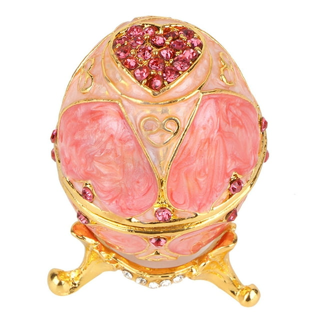 Joyero Bling Bling Huevo de Pascua esmaltado vintage Caja de huevos de Pascua