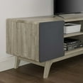 thumbnail image 6 of Modway Tread 70" Modern Wood TV Stand for TV up to 76" in Natural/Gray, 6 of 7