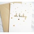 thumbnail image 2 of Tarjeta de felicitación CHRIZ.Z Oh Baby! Baby Shower con sobre de papel kraft, 2 of 4
