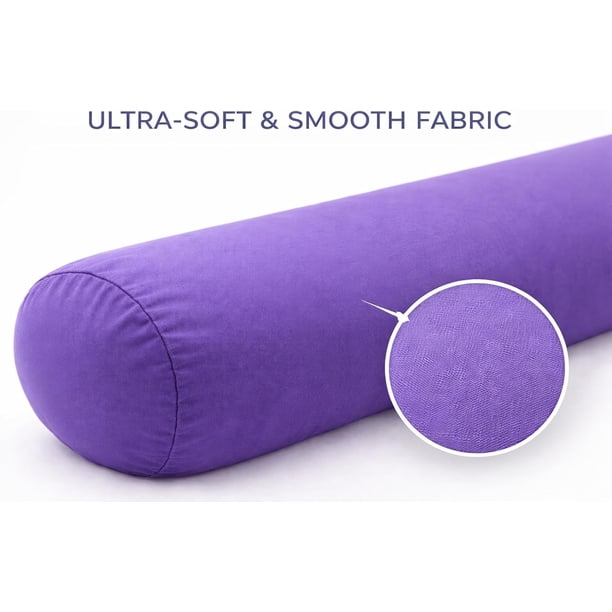 Mushy Pillows Microbead Body Pillow – 30x8 Inch, Luxuriously Soft, Hypoallergenic