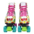 thumbnail image 2 of Stmax Quad Roller Skates for Girls and Women-Size 2.5 Kids to 8.5 Women -Outdoor, Indoor and Rink Skating- Classic High Cuff with Adjustable Lace System (Floral, 7 Adult), 2 of 13