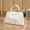 White 5M2, variant on Staron Women's Shoulder Bag with High Capacity, Fashion Solid Pattern Handbag with Zipper, Dual Purpose Crossbody Purse