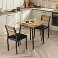 thumbnail image 4 of Luku 3 Piece Dining Table Set for 2, Small Kitchen Table & Chairs, Space-Saving Design, 4 of 9