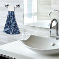 thumbnail image 5 of Yayeee Kitchen Hanging Hand Towels Set of 2 with Loop Bathroom Absorbent Tie Towel, Watercolor Shark Pattern, 5 of 7