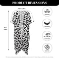 thumbnail image 6 of HELLHERO High Quality Fabrics Beach Kimono for Pool Breathable Free Size Bathing Suit Cover Up Leopard Print Glamour, 6 of 6