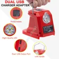 thumbnail image 2 of USB Phone Charger Adapter For Craftsman 19.2V Ni-cd Battery Powered Cordless Portable w/LED Light, 2 of 9