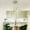 Silver, variant on Modern 3-Ring Wave Dimmable Kitchen Island LED Chandelier Light with Remote Control,Height Adjustable Pendant Light Hanging Ceiling Light Fixture Gold/Silver