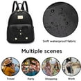 thumbnail image 2 of Sunyuer Bowknot Cute Leather Backpack Mini Backpack Purse for Women, 2 of 6