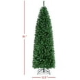thumbnail image 3 of Alden Design 7.5 Ft Unlit Hinged Artificial Spruce Slim Christmas Tree, Green, 3 of 10
