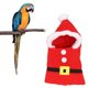 thumbnail image 4 of Ropa para pájaros linda y cálida sudadera con capucha de felpa disfraz de Navidad periquito cacatúa ropa de vuelo para la fiesta de Navidad cumpleaños espectáculos de ANGGREK Otros, 4 of 8