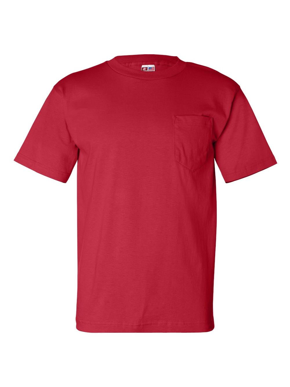 Bayside - Bayside T-Shirts USA-Made Short Sleeve T-Shirt with a Pocket ...