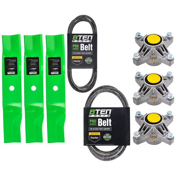 8TEN Blade Spindle Belt Kit for MTD Cub Cadet 48 inch Enforcer 48 MK1005655