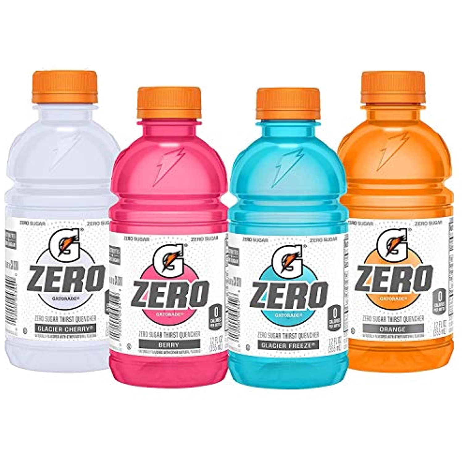 Gatorade Zero Sugar Thirst Quencher, Glacier Cherry Variety Pack, 12 Fl Oz, Pack of 24