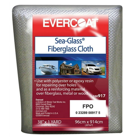 1 Pc, Evercoat Sea Glass Fiberglass Cloth 1 Yd