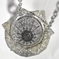 thumbnail image 5 of Westcharm Antique Silver Oriental Moroccan Ramadan Candle Lantern Decorative Metal Hanging Pendant Light - Small, 5 of 9