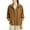 Brown, variant on Womens Oversized Barn Jacket Button Down Notch Lapel Jackets Fall Color Block Vintage Lightweight Trench Coat with Pockets