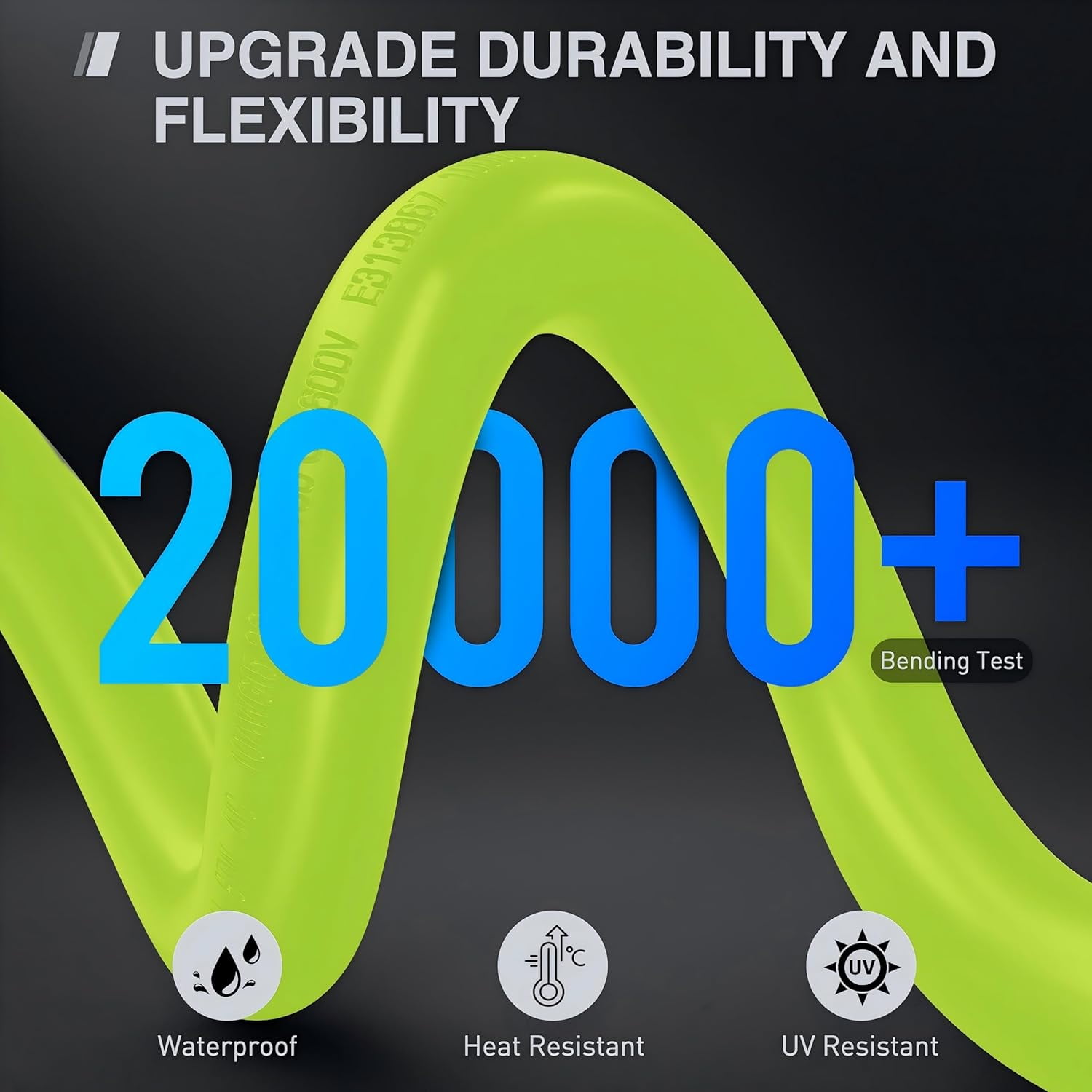 Nilight 100FT 30Amp Generator Extension Cord 125V Heavy Duty 10/3 Gauge Pure Copper STW Wire UL ETL Listed 4 Prong L14-30P L14-30R Weatherproof Suit for Camper Outdoor Use Bright Green