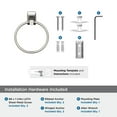thumbnail image 5 of Amerock Highland Ridge Brushed Nickel Closed Towel Ring, 5 of 8