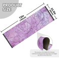 thumbnail image 3 of Lilac Color Peony Flowers Bedside Runner Rug 2'x 6' Non Slip Carpet Floor Mat Area Rug, 3 of 8
